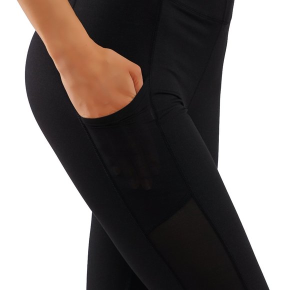 Yoga leggings with pockets side mesh full lenght - Picture 5 of 7